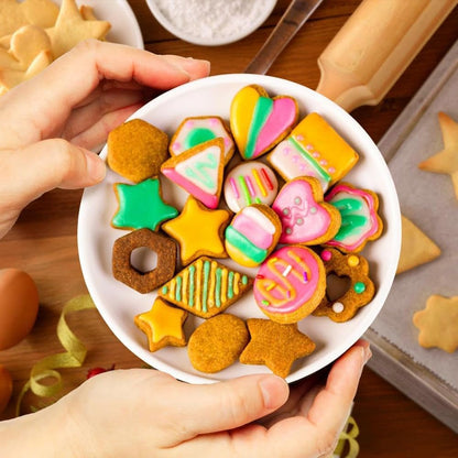 30Pcs Mini Cookie Cutter Set with Box, 3 Sizes per Shape | Stainless Steel, Tiny Polymer Clay Cutters, Small Geometric Biscuit Mold Set, Safe for Kids4