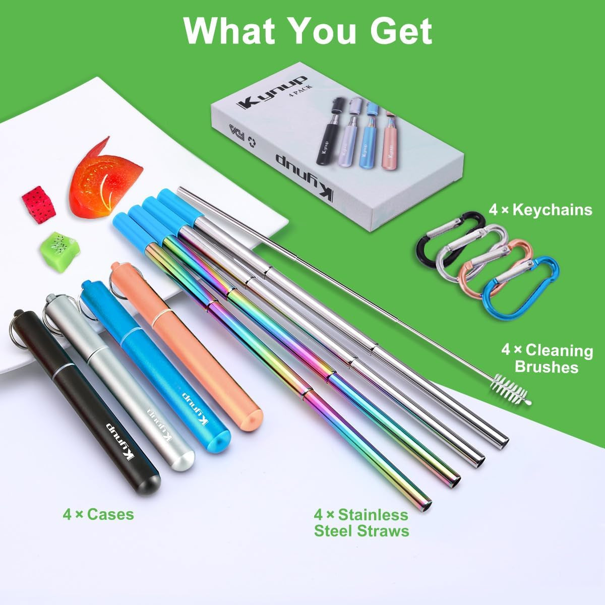 reusable-collapsible-metal-straws-cruise-ship-essentials-4pack-travel-drinking-straws-cruise-must-haves-portable-foldable-stainless-steel-straws-with-cases-silicone-tips-for-gifts