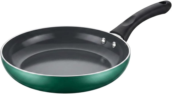 20-Piece Ceramic Metallic Cookware Set, Nonstick - Jade | 20-Piece Cookware Set with Ceramic Nonstick Interiors, Glass Lids, Utensils, Strainer, Pads, and Griddle Pan.5