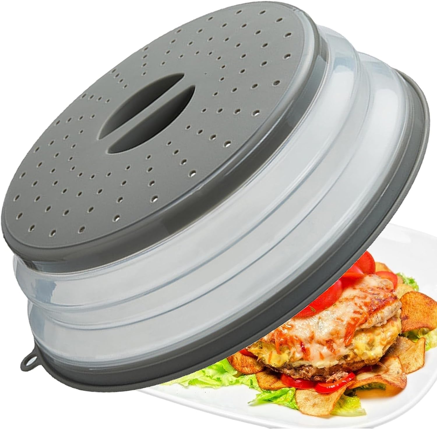 microwave-splatter-cover-vented-for-food-splatter-guard-colander-kitchen-gadget-for-fruit-vegetables-microwave-plate-cover-with-hook-hole-dishwasher-safe-bpa-free-silicone-plastic-1-pack