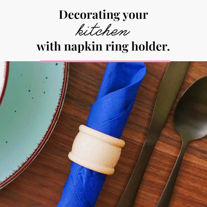 Kitchen – Wooden Napkin Rings, 6-Piece Napkin Holders for Table Decoration, Wooden Ring Set for Cloth, Linen and Paper Table Napkins, 1.69 X 1.26 Inches8