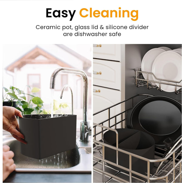 2 in 1 Silicone Slow Cooker Liners Fit for Crock Pots 6 Quart, Reusable Crock Pot Divider Insert, Bpa Free, Cooking Accessories for Crockpots, Grey8