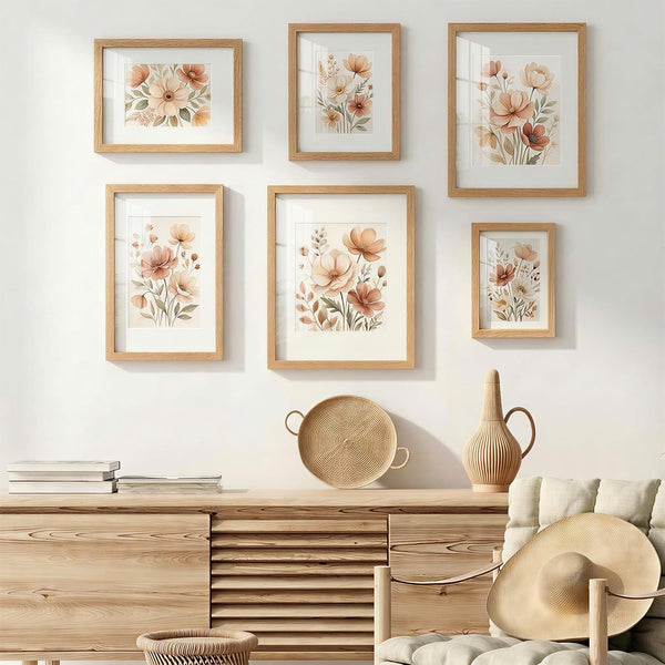 5X7 Picture Frame, Natural Oak Wood Frame Matted to 4X6 Photos7