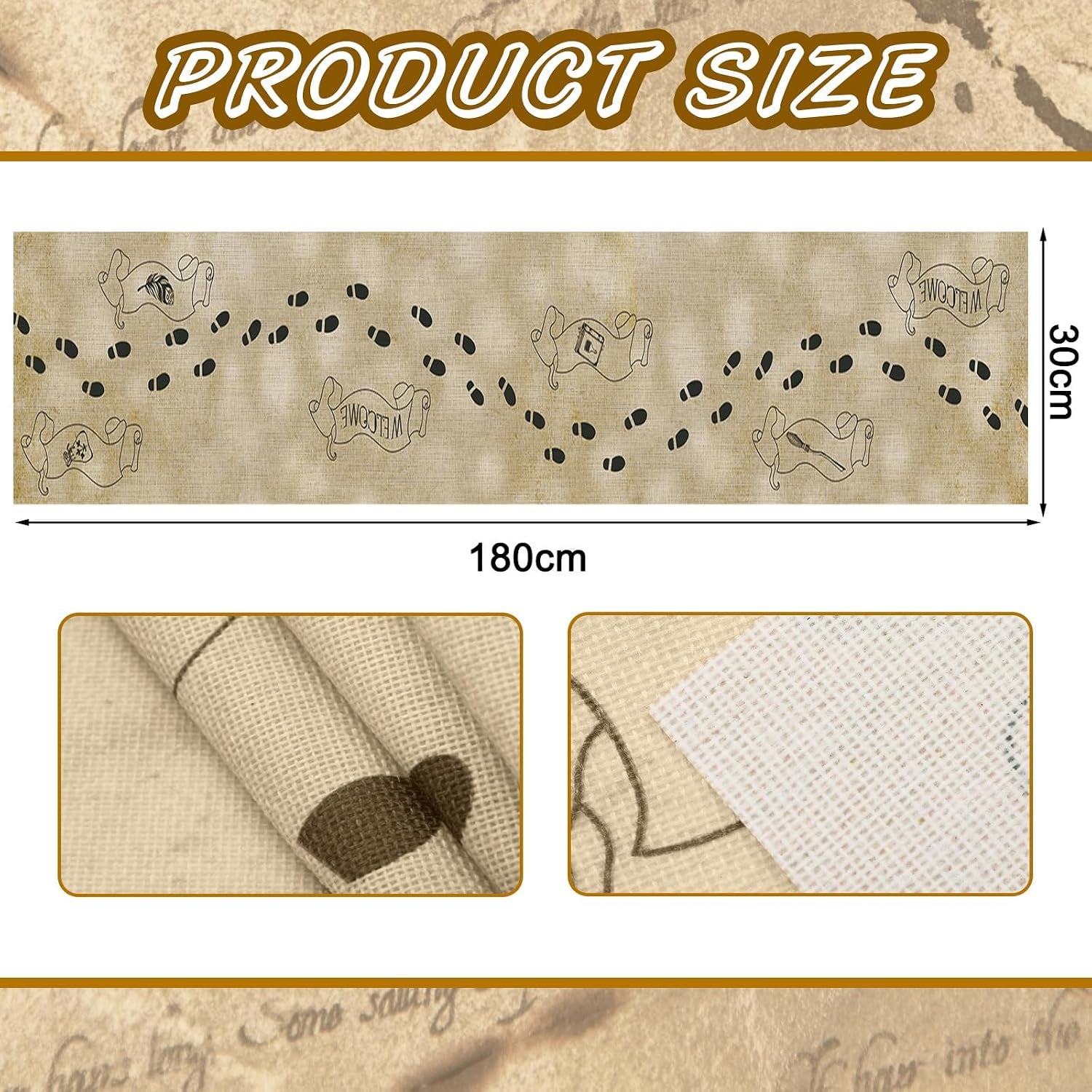 1-pcs-footprint-map-magical-wizard-table-runner-wizard-party-decor