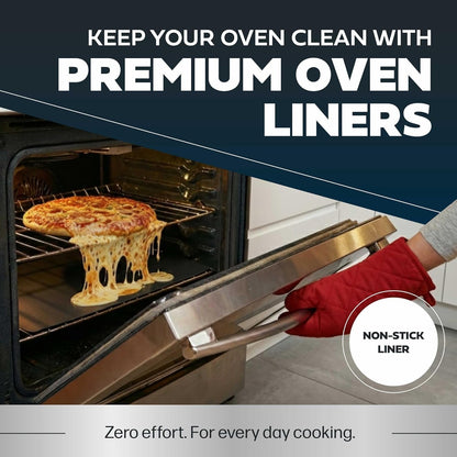 Non-Stick Oven Protector Mat - Heavy Duty Nonstick Oven Rack Liners to Protect Convection, Electric, Gas, & Microwave Ovens - BPA & PFOA Free Heat Resistant Baking Mat | Convection, Electric, Gas & Microwave Ovens | Baking Mat3