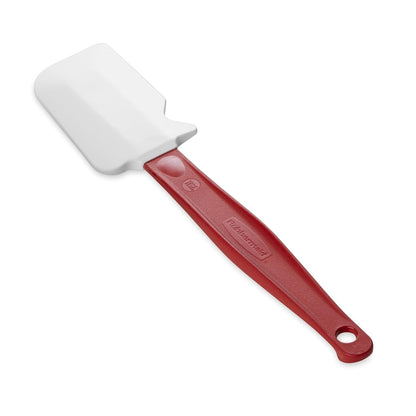 Rubbermaid Commercial Products High Heat Resistant Silicone Heavy Duty Spatula/Food Scraper 9.5-Inch 500°F Heat Resistant Red Handle for Baking/Cooking/Mixing Commercial Dishwasher Safe2