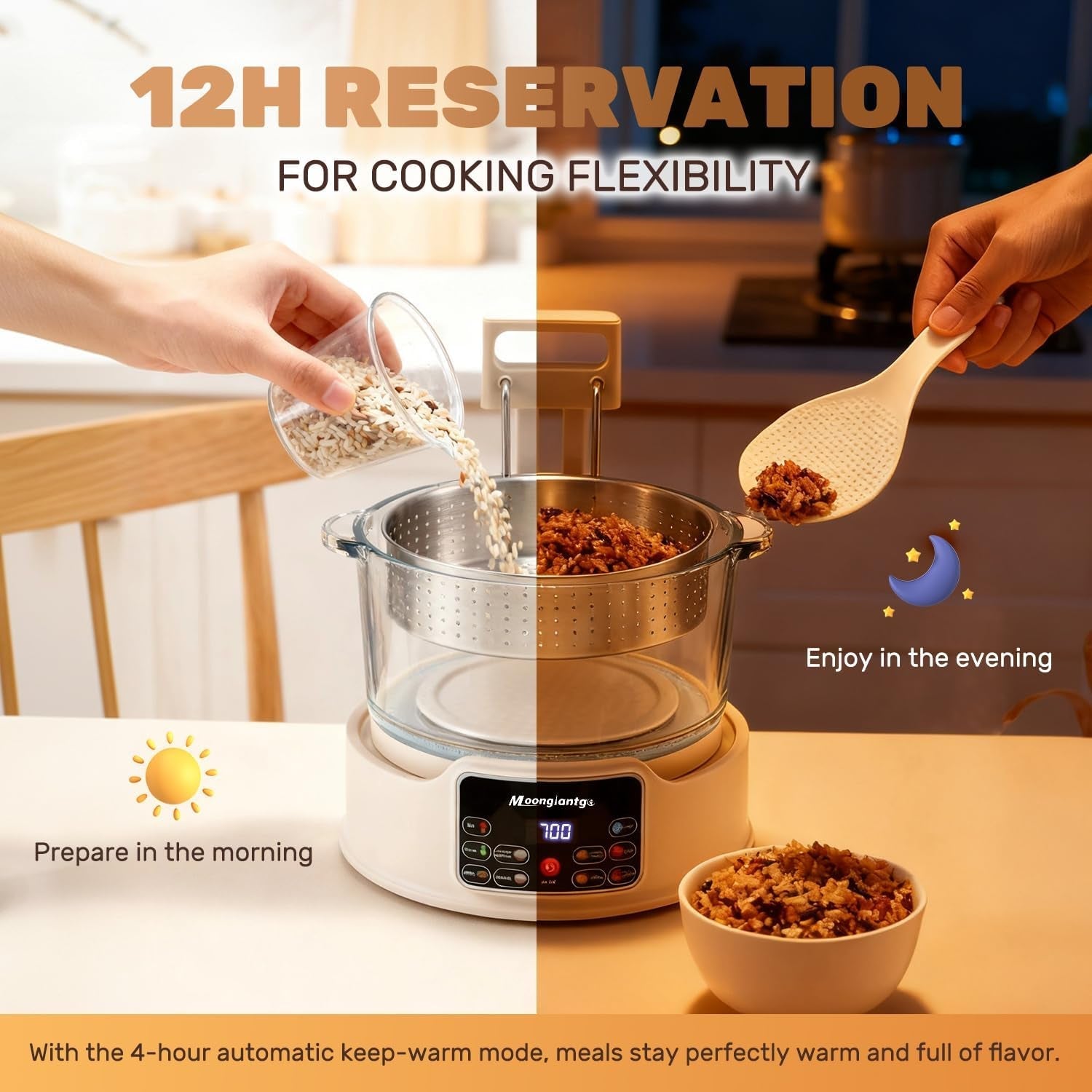 low-carb-rice-cooker-3l-with-auto-lift-filter-basket-glass-pot-healthy-low-sugar-rice-maker-700w-digital-touch-control-12h-timer-keep-warm-steamer-for-porridge-soup-oats-grains