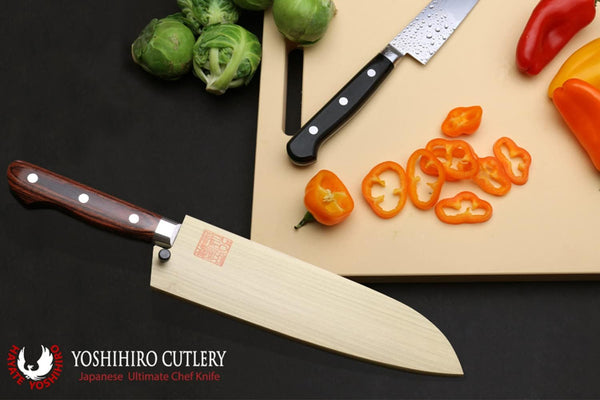 Magnetic Oak Wood Saya Cover Blade Protector for Santoku (180Mm)7In2