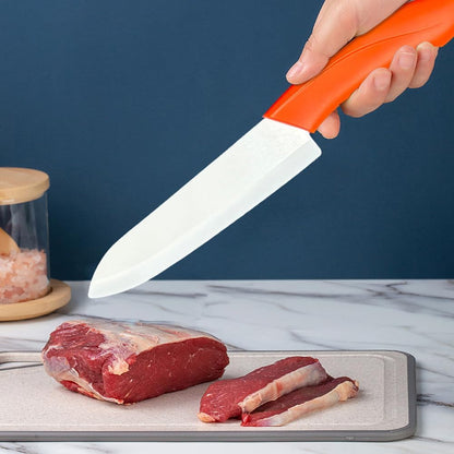 Ceramic Knife Set 6 Piece Ceramic Knives Colored with Cover Kitchen Knife Set Include Peeler 3 Inch Paring Knife Bread Knife 6 Inch Small Chef Knife5