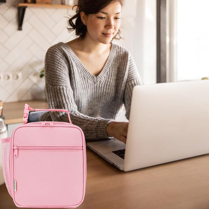 Lunch Box for Kids Boys Girls Men Women, Insulated Small Soft Cooler Lunch Bag Kit for School Work Picnic Travel - Reusable Portable Lunchbox, Pink8