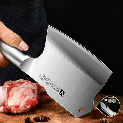 Meat Cleaver, Stainless Steel Thickened Butcher'S Knives Axe Type Bone Knife Heavy Duty Knife5