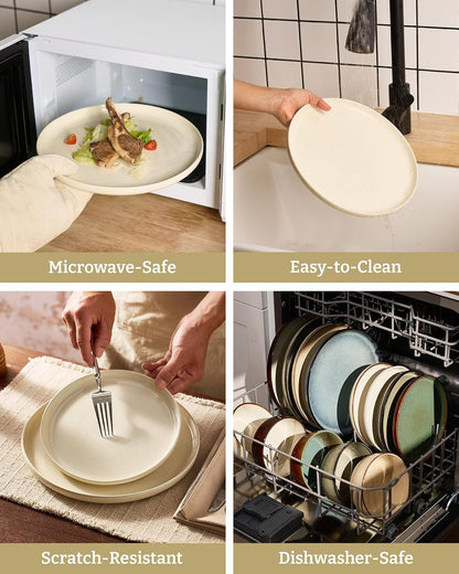 Milkyway 12-Piece Stoneware Dinnerware Set, Almond Milk7