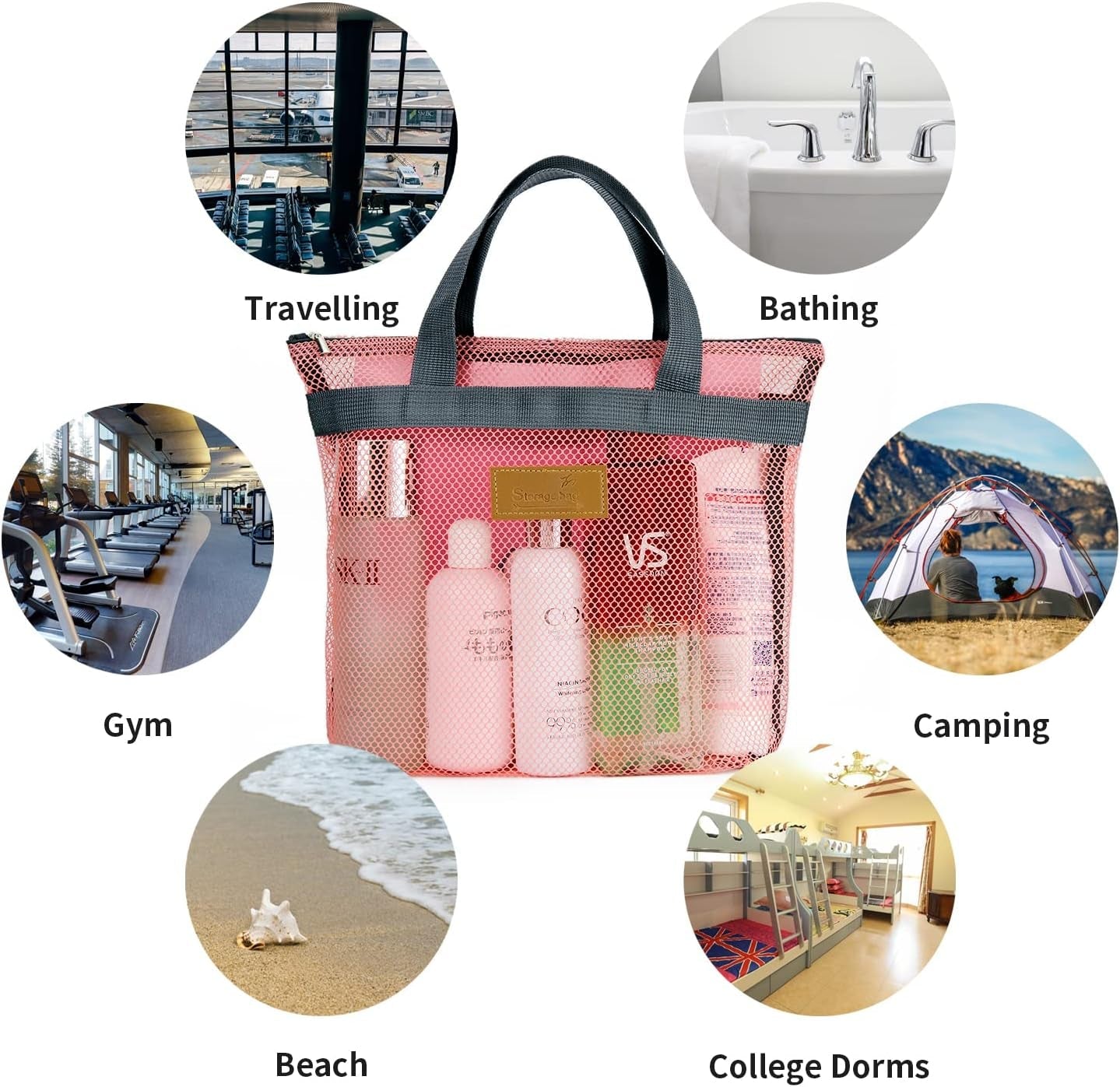 mesh-shower-caddy-bag-portable-hanging-toiletry-and-bath-organizer-with-zipper-for-travel-gym-camping-college-dorms-beach