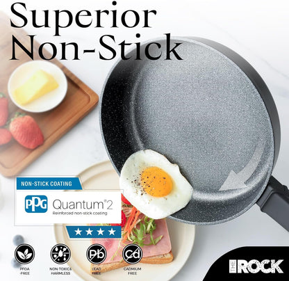 SOHO 11-Inch Non Stick Frying Pan with Lid – Nothing Sticks, Never Warps, Lasts Longer, Healthy Skillet with Heat-Resistant Handle, PFOA Free, Dishwasher Safe, Black5