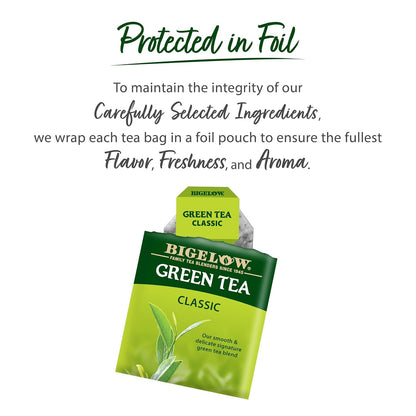 Classic Green Tea, 20 Count (Pack of 6) | Caffeinated Tea, 120 Total Tea Bags5