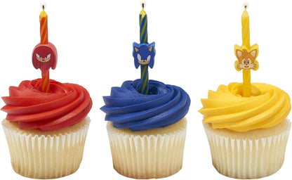 Sonic the Hedgehog Birthday Candles | Cake Decoration Toppers | 6 Count7