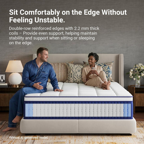 14 Inch Queen Mattress, Queen Hybrid Mattress with Gel Memory Foam15
