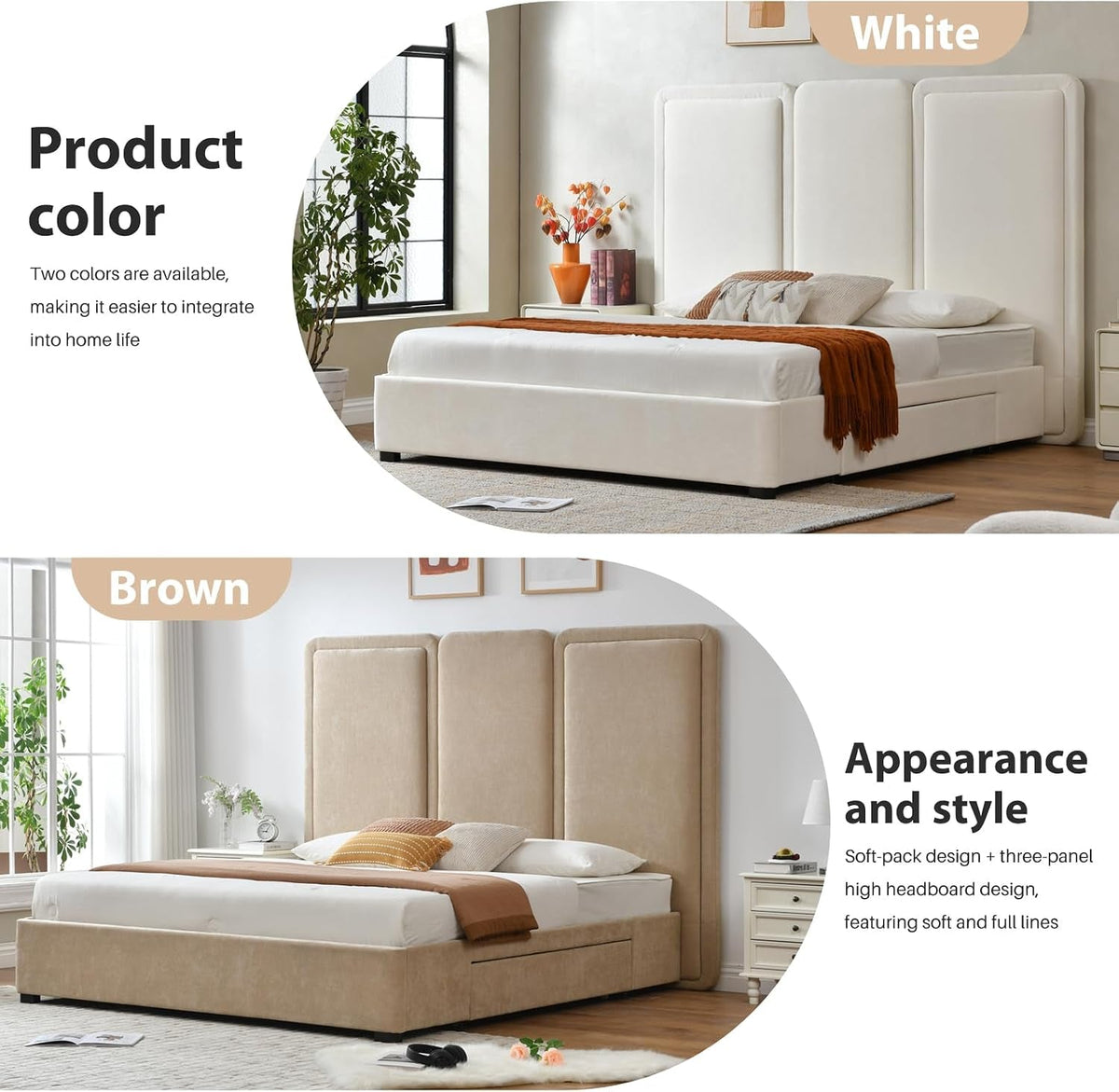 king-storage-drawers-bed-with-64-upholstered-headboard-cream