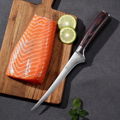 Fillet Knife,7 Inch Boning Knife, Sharp Fish Knife8