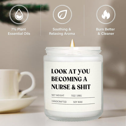 Nurse Gifts for Women Men- Funny Nurse Candle, Nursing School3