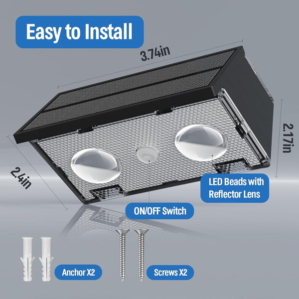 Solar Fence Lights,12 Pack Deck Light,Led Outdoor Lights 3000K/4500K/6000K+ RGB up & down Wall Lights Waterproof,Solar Powered Light for Backyard/Pool/Railing/Patio/Porch/Step Black6