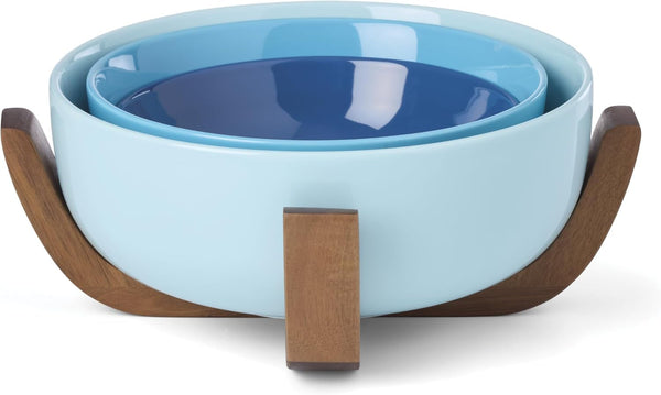 24 Seven Colors Turquoise Porcelain Nesting Bowl Set, 4-Piece1