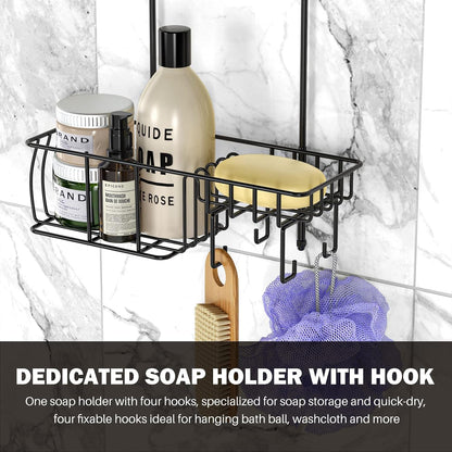 Shower Caddy Hanging,Large Capacity Shower Organizer,Black7