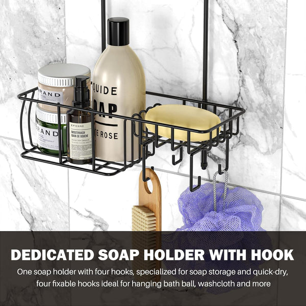 Shower Caddy Hanging,Large Capacity Shower Organizer,Black7