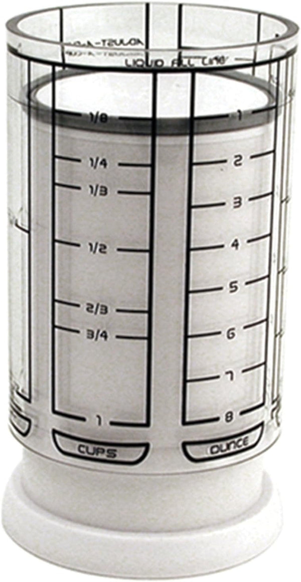 1 Cup Adjust-A-Cup, Plastic, White1