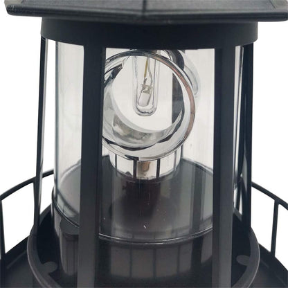 Solar Powered Lighthouse, 360 Degree Rotating IP65 Waterproof Garden Smoke Towers Statue Lights, Landscape Beacons Lamp for Lawn Patio Pond Yard Outdoor Decor3