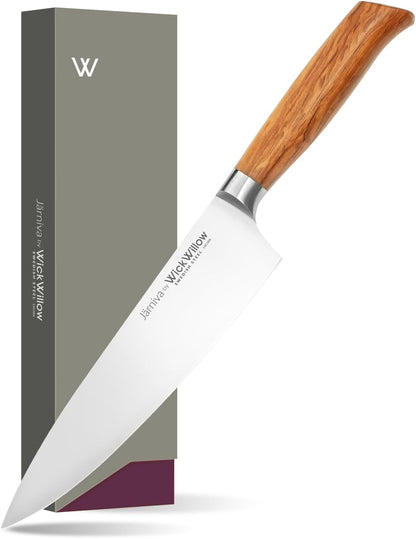 8” Chef Knife – Swedish Steel, Professional, Olive Wood1