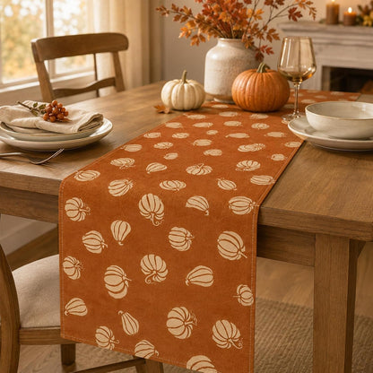 210 GSM Fall Table Runner Home Party Decoration 13X72 Inch | Pumpkins, Seasonal Kitchen Dining Table Decor6