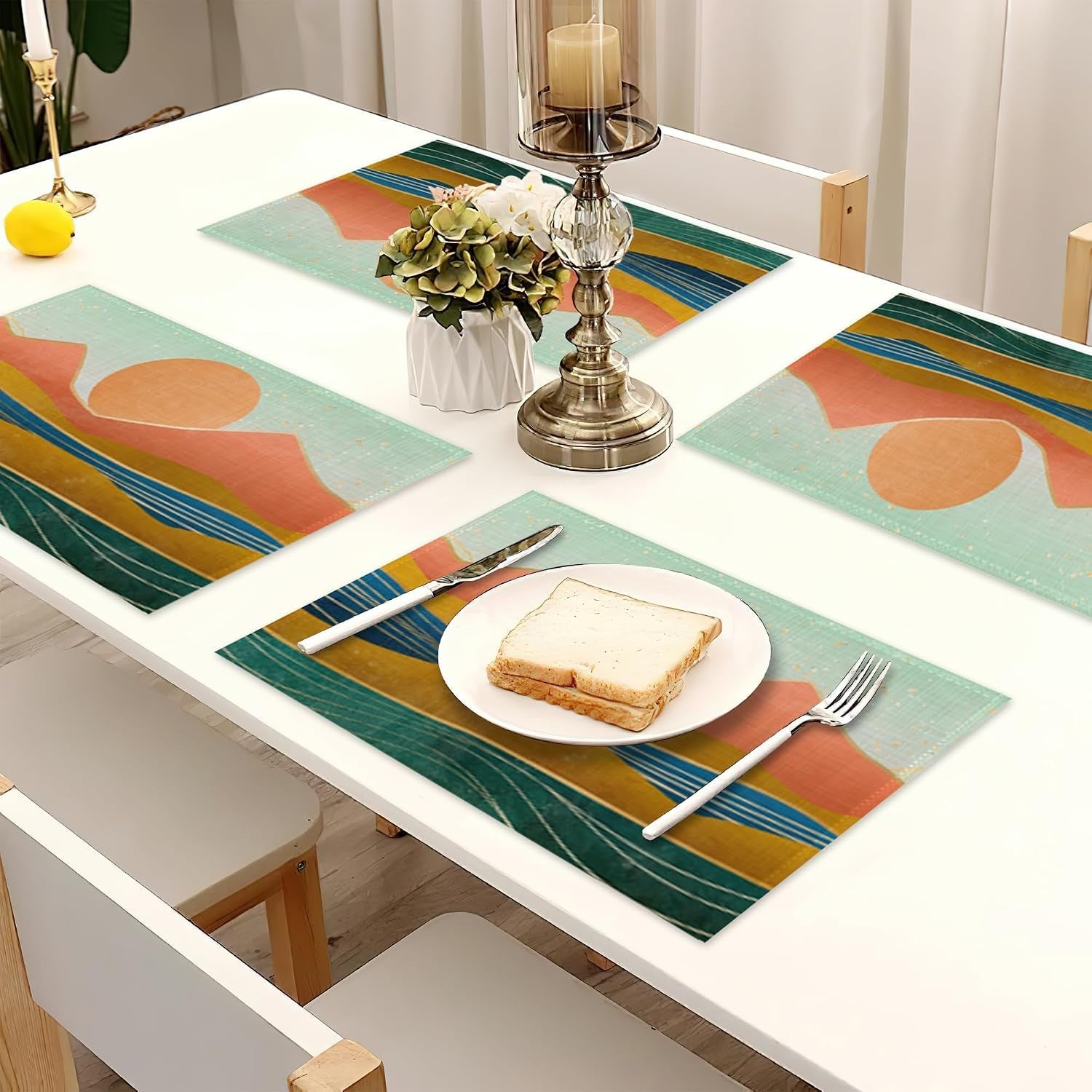 boho-mountain-linen-placemats-set-of-6-12x18-inch-sunset-landscapes-washable-table-mats-heat-resistant-place-mats-for-home-party-kitchen-dining-decoration