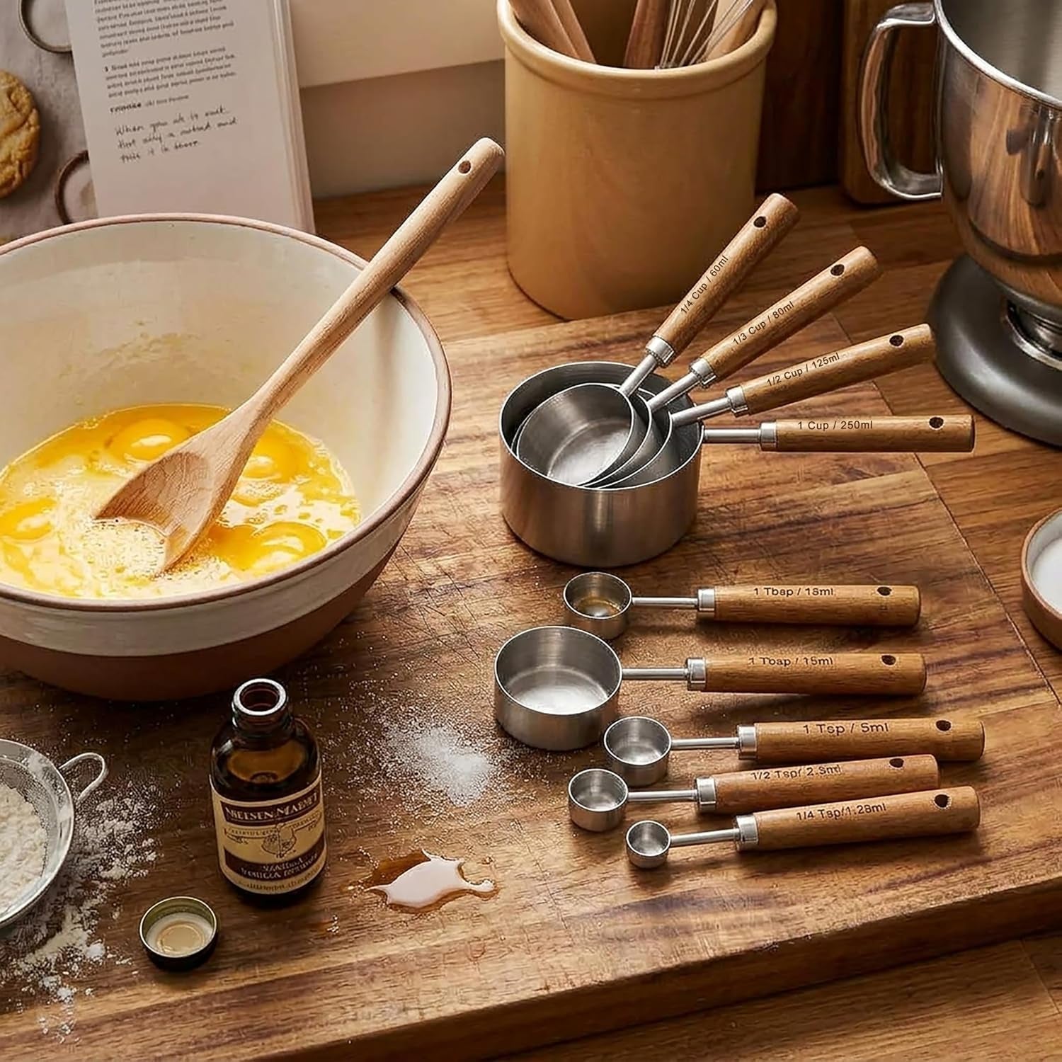 measuring-cups-and-spoons-set-stainless-steel-metal-measuring-cups-with-wooden-handles-great-for-dry-and-liquid-ingredients-engraved-metric-markings-nesting-design-for-baking