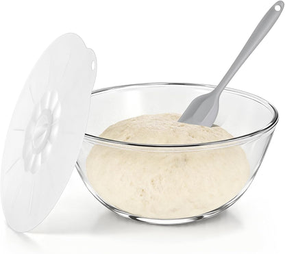 4.7 Quart Large Glass Mixing Bowl with Lid,Large Glass Bowl for Sourdough Bread Making,Kitchen Salad Bread Storage1