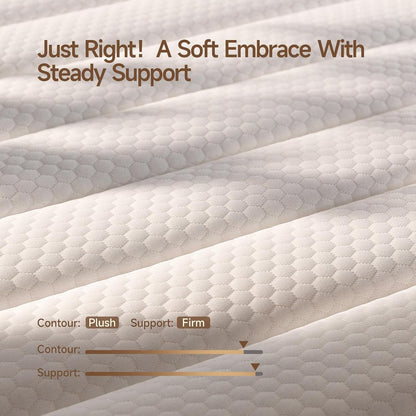 Queen Size Mattresses, Queen Mattress 12 Inch Hybrid Bed, Gel Memory Foam Pocket Coils, Full Zoned Support, Partner Disturbance Reduction, Certipur-Us Certified3