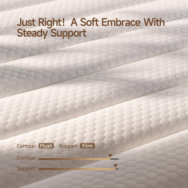 Queen Size Mattresses, Queen Mattress 12 Inch Hybrid Bed, Gel Memory Foam Pocket Coils, Full Zoned Support, Partner Disturbance Reduction, Certipur-Us Certified3