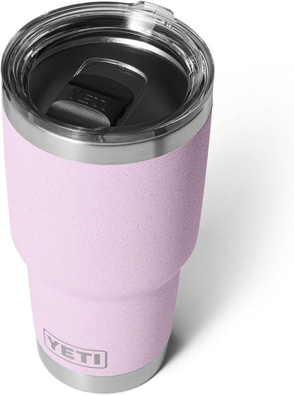 YETI Rambler 30 Oz Tumbler, Stainless Steel, Vacuum Insulated with Magslider Lid, Cherry Blossom3