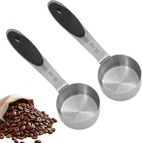 1/8 Cup Measuring Cup, 2 Pcs, Stainless Steel1