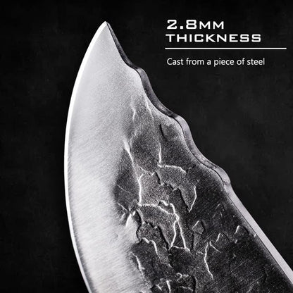 Meat Cleaver, 7.7 Inch Butcher Knife Handmade Forged Chinese Chef Knife Stainless Steel Kitchen Knives for Meat Fish Vegetables Slicing Knives5