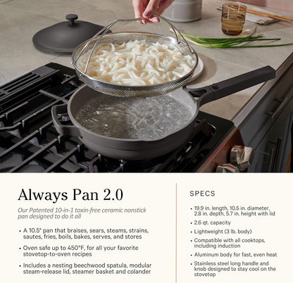 Our Place Cookware Set, 13-Piece Ceramic Nonstick Pots & Pans with Utensils | Ceramic Cookware Set with Always Pan, Perfect Pot & Spatulas; Induction & Oven Safe to 450°F, Non-Toxic Cookware3