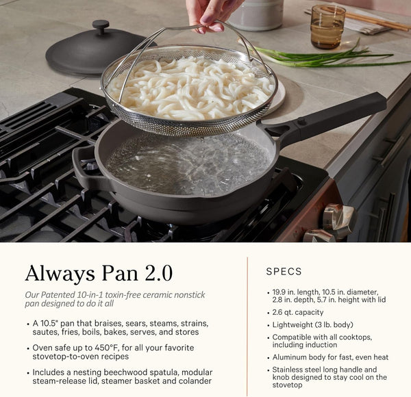 Our Place Cookware Set, 13-Piece Ceramic Nonstick Pots & Pans with Utensils | Ceramic Cookware Set with Always Pan, Perfect Pot & Spatulas; Induction & Oven Safe to 450°F, Non-Toxic Cookware3