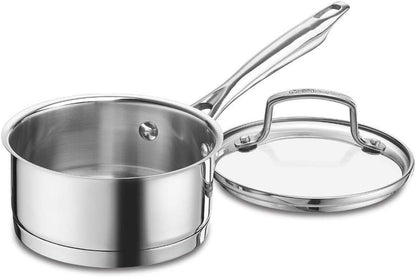8919-14 Professional Series 1-Quart Saucepan with Cover, Stainless Steel, Mirror Finish1