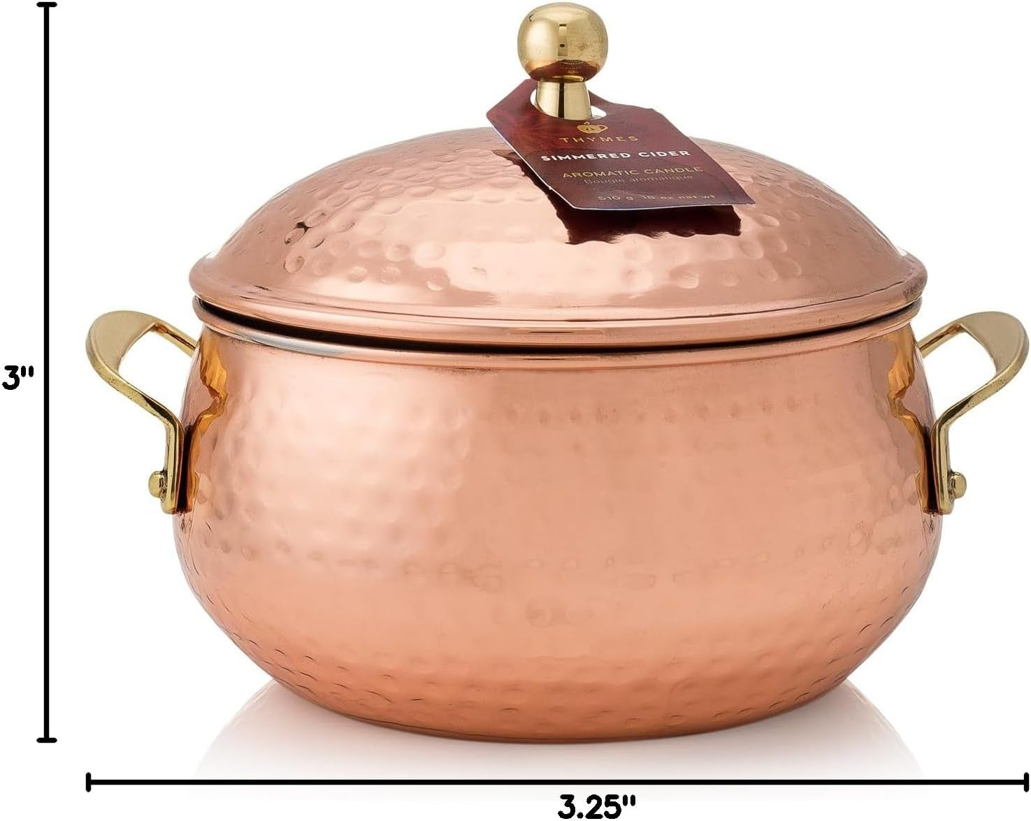 thymes-simmered-cider-copper-candle-warm-spicy-apple-scented-candles-for-home-notes-of-apple-clove-and-cardamom-luxury-gifts-for-women-fall-decor-3-wick-copper-pot-18-oz