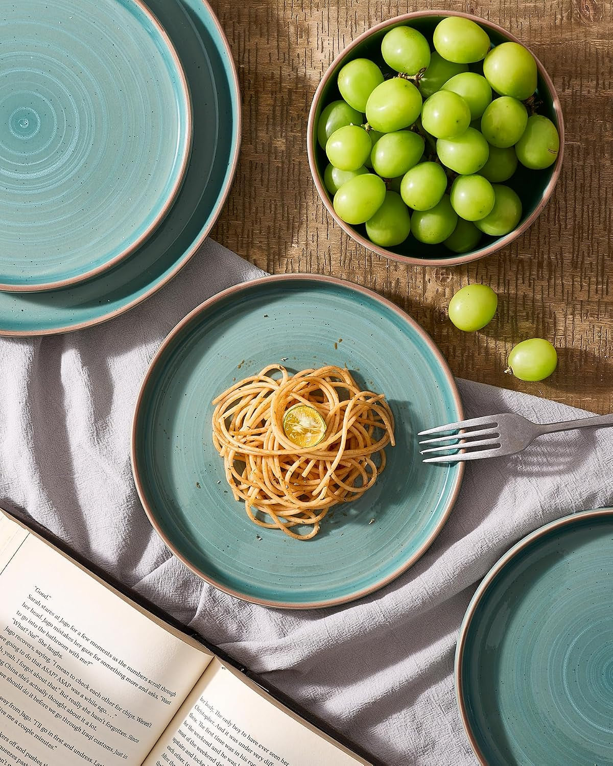 meteor-18-piece-stoneware-dinnerware-set-peacock-green