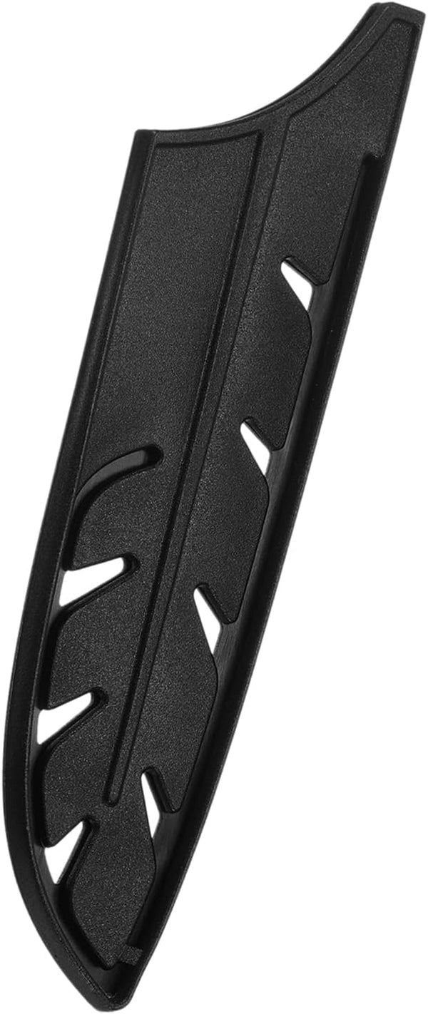 Knife Cover Sleeves Blade Edge Guards for 5" Santoku Knife Blade Edge Protector Universal Knife Sheath for Kitchen, Black1