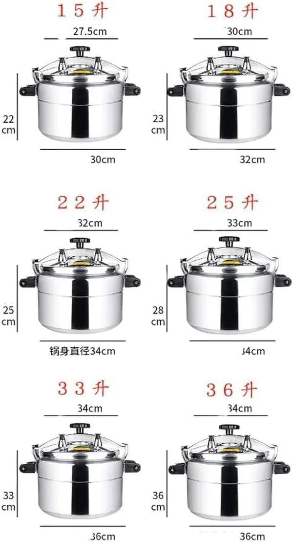Pressure Cooker Household Gas Commercial Large Capacity, General Purpose Restaurant, Hotel Canteen, Hotel Explosion-Proof Commercial Pressure Cooker (Size : 33L)5