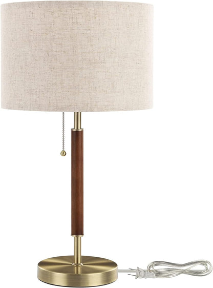 Mid Century Table Lamp, Bedside Lamp with Pull Chain Switch, E261
