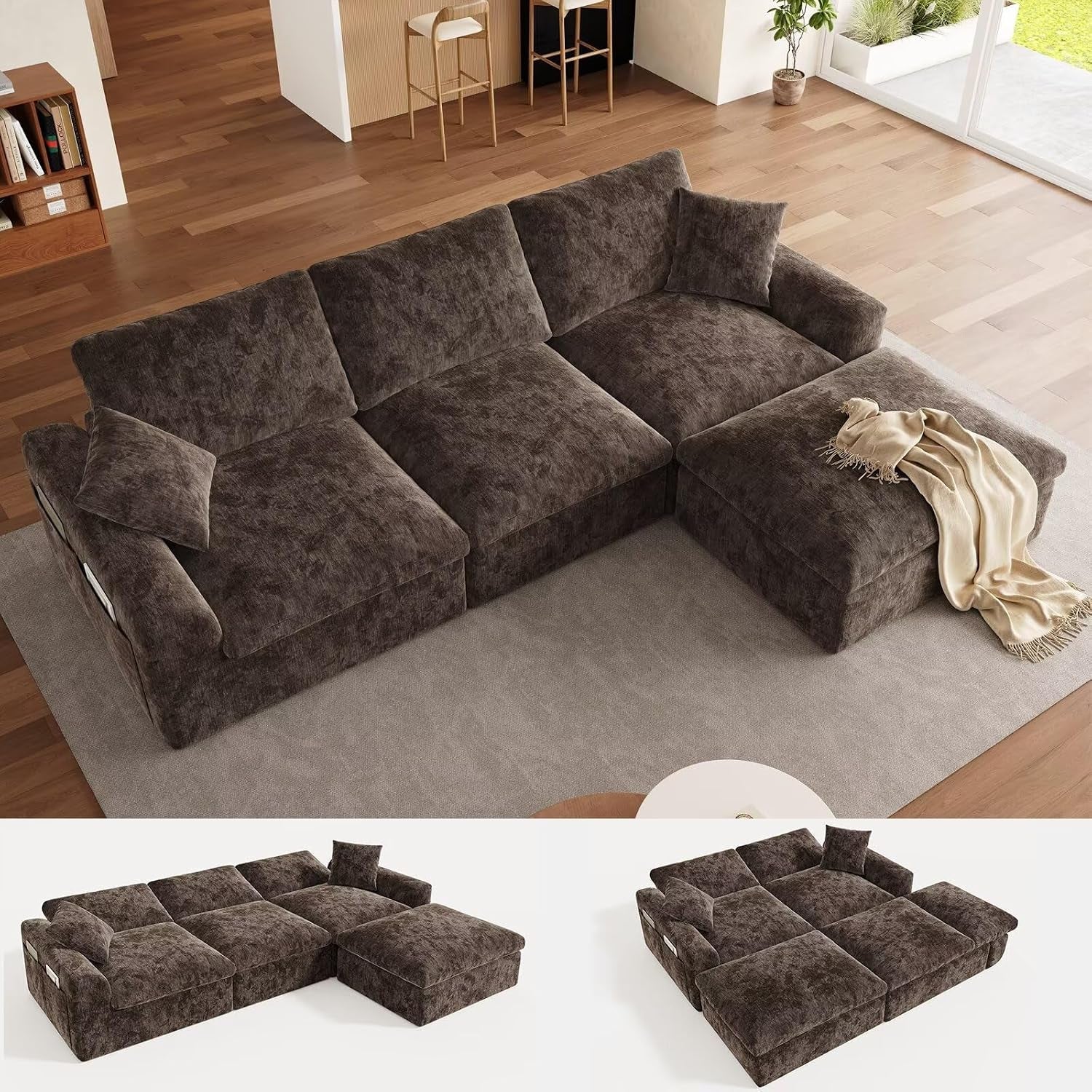 119-cloud-couch-sectional-for-living-room-oversized-boneless-couches-with-ottoman-convertible-l-shaped-3-seater-modular-sofa-modern-sectional-sofa-with-adjustable-backrest-brown