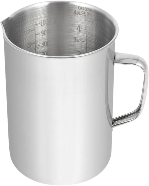 Large Stainless Steel Measuring Cup, 34Oz / 1000Ml / 4 Cups1